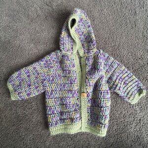 Handmade Crochet Baby Sweater